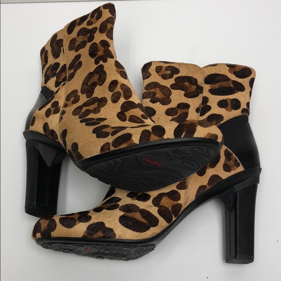 Tsubo women’s Boots Cheetah Leather 7.5 New - Picture 3 of 8